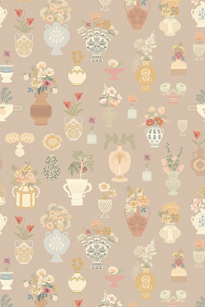 Εμφάνιση  λεπτομερειών Floral Daiquiri Veil Merino Brown - 901-04 Εικόνα της Floral Daiquiri Veil Merino Brown - 901-04